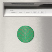 Extravagantes Green und Gold Damask Muster Magnet (In Situ (Geschirrspüler))