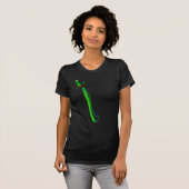 Extravagantes grünes Shirt des Vogel-2 (Vorne ganz)