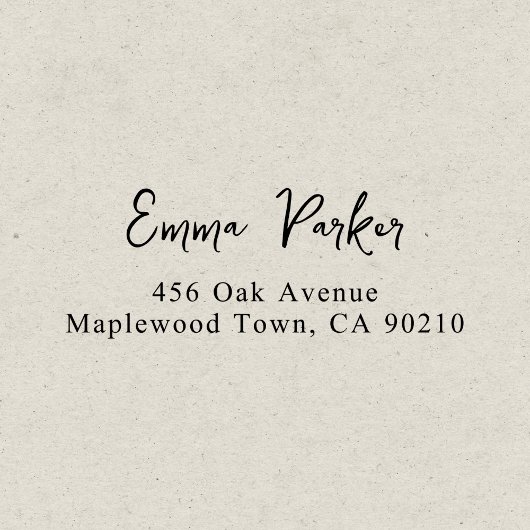 Extravagantes handgeschriebenes Skript Permastempel