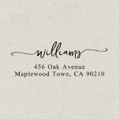 Extravagantes handgeschriebenes Skript Permastempel