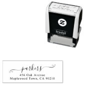 Extravagantes handgeschriebenes Skript Permastempel (Beispiel)