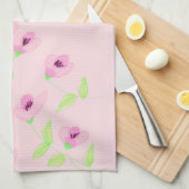 Extravagantes Handtuch in Blumenrosa drucken (Viertel Falte)