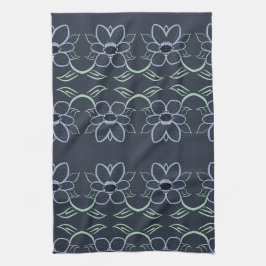 Extravagantes Handtuch mit blauem Navy