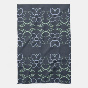 Extravagantes Handtuch mit blauem Navy