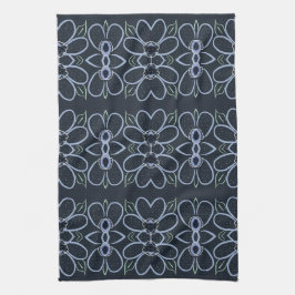 Extravagantes Handtuch mit blauem Navy
