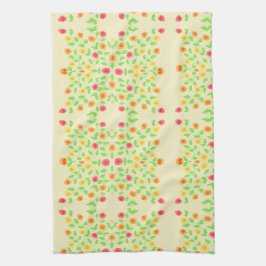 Extravagantes Handtuch mit Buttergelb
