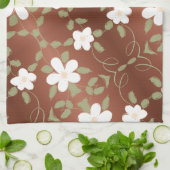 Extravagantes Handtuch mit elegantem Blumendesign (Gefaltet)