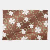 Extravagantes Handtuch mit elegantem Blumendesign (Horizontal)