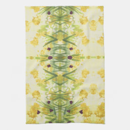 Extravagantes Handtuch mit Grüntöne und gelb