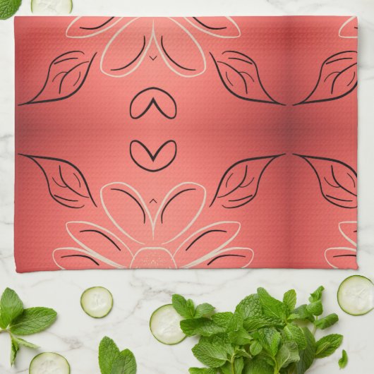 Extravagantes Handtuch mit rostfreiem Korallenriff (Gefaltet)