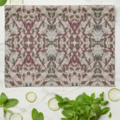 Extravagantes Handtuch mit Schwarz und Burgund (Gefaltet)