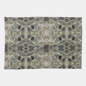 Extravagantes Handtuch schwarz-weiß mit Braun (Horizontal)