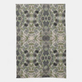 Extravagantes Handtuch schwarz-weiß mit Braun (Vertikal)