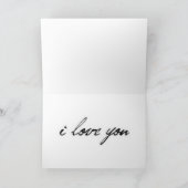 extravagantes Herz, ich Liebe dich, schöne Karte (Innenseite)