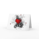 extravagantes Herz, ich Liebe dich, schöne Karte