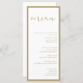 Extravagantes Hochzeitsmenü (Vorne/Hinten)