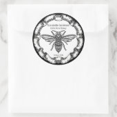 Extravagantes Honiglabel Runder Aufkleber (Tasche)