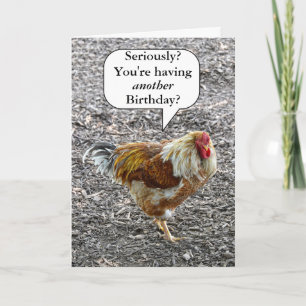 Extravagantes Hühnchen Happy Geburtstag Spaß Karte
