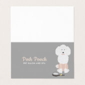 Extravagantes Hundepflegen Visitenkarten (Außenseite Aufgefaltet)