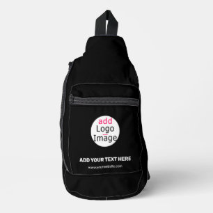 Extravagantes, individuelles Logo schwarz Crossbody Bag