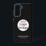Extravagantes, individuelles Logo schwarz Samsung Galaxy Hülle<br><div class="desc">Trendy berufliches,  modernes,  individualisierbares Design,  um das Markenbewusstsein zu verbessern,  eine erkennbare Marke zu schaffen und etwas Einzigartiges zu schaffen. Individuelles Business Design auf schwarzem Hintergrund. Sie können Ihr eigenes Design und fügen Sie Ihren Text (persönlich oder geschäftlich),  Logo,  Bild,  Farben ... </div>