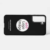 Extravagantes, individuelles Logo schwarz Samsung Galaxy Hülle (Rückseite (Horizontal))