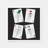 Extravagantes Kartenpapier Napkins Serviette (Vorderseite)