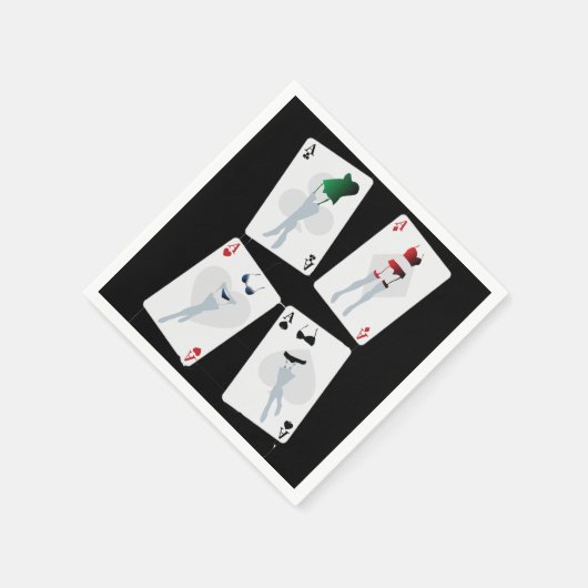 Extravagantes Kartenpapier Napkins Serviette (Ecke)