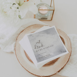 Extravagantes klassisches Essgetränk Wir sind Verh Serviette