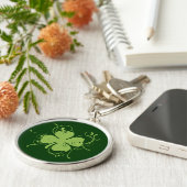 Extravagantes Kleeblatt Schlüsselanhänger (Seite)