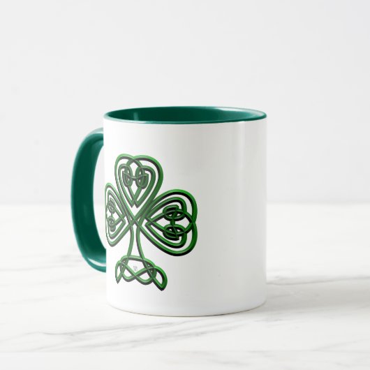 Extravagantes Kleeblatt Tasse (Vorderseite Links)