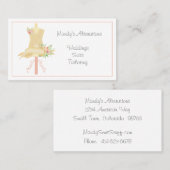 Extravagantes Kleidungsformular Seamstress-Visiten Visitenkarte (Vorne/Hinten)