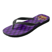 Extravagantes königliches königliches Lila u. Badesandalen (Schrägansicht)