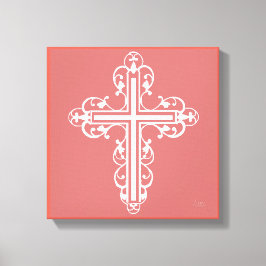 Extravagantes Kreuzdesign Nr. 4 Leinwanddruck