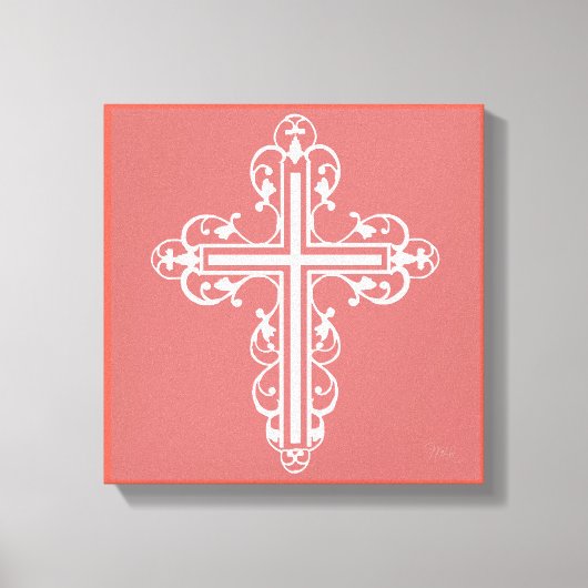 Extravagantes Kreuzdesign Nr. 4 Leinwanddruck (Vorderseite)