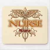 Extravagantes Kupfer Caduceus Nurse Mousepad (Vorne)