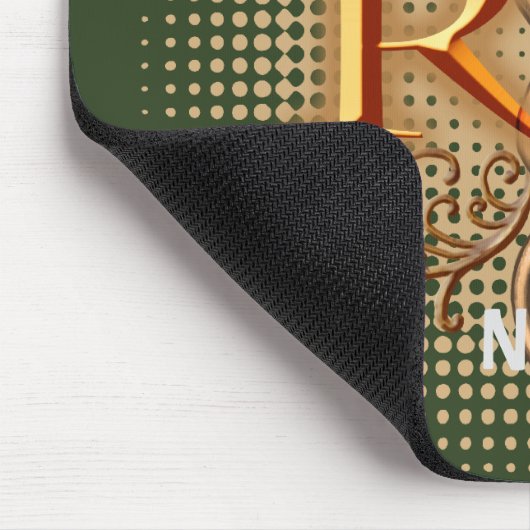 Extravagantes Kupfer Caduceus RN Nurse Mousepad (Ecke)