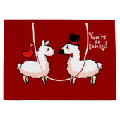 Extravagantes Lama Große Geschenktüte (Vorderseite)