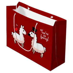 Extravagantes Lama Große Geschenktüte