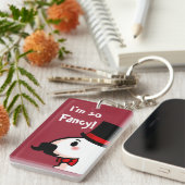 Extravagantes Lama Schlüsselanhänger (Vorderseite rechts)