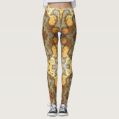 Extravagantes Leopard Skin Rock Foto Leggings (Vorderseite)