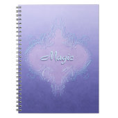 Extravagantes lila Zeitschriften-Notizbuch Notizblock (Vorderseite)