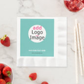 Extravagantes Logo für Unternehmen Fresh Minze Hue Serviette (Beispiel)