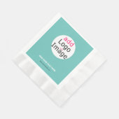 Extravagantes Logo für Unternehmen Fresh Minze Hue Serviette (Ecke)