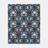 Extravagantes Lotus Tile Muster Fleecedecke (Vorderseite)