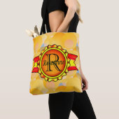 Extravagantes Monogramm Banner-Banner, Bright Oran Tasche (Von Nahem)