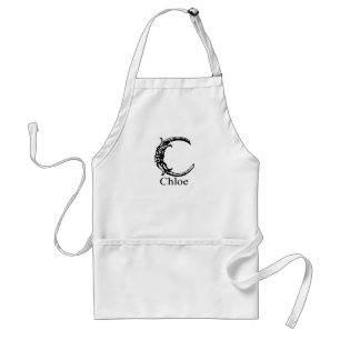 Extravagantes Monogramm: Chloe Schürze