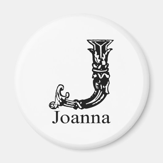 Extravagantes Monogramm: Joanna Magnet (Vorne)