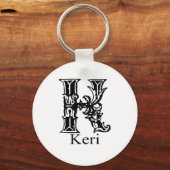 Extravagantes Monogramm: Keri Schlüsselanhänger (Vorderseite)
