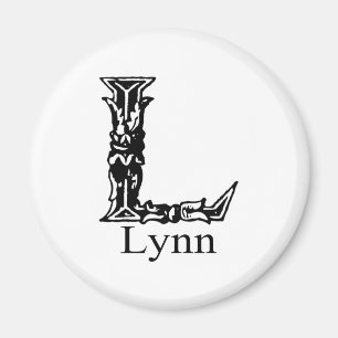 Extravagantes Monogramm: Lynn Magnet